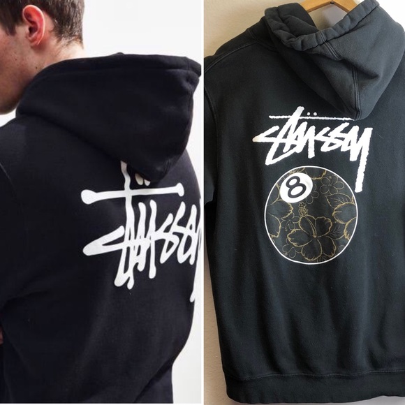 stussy hibiscus hoodie sweatshirt